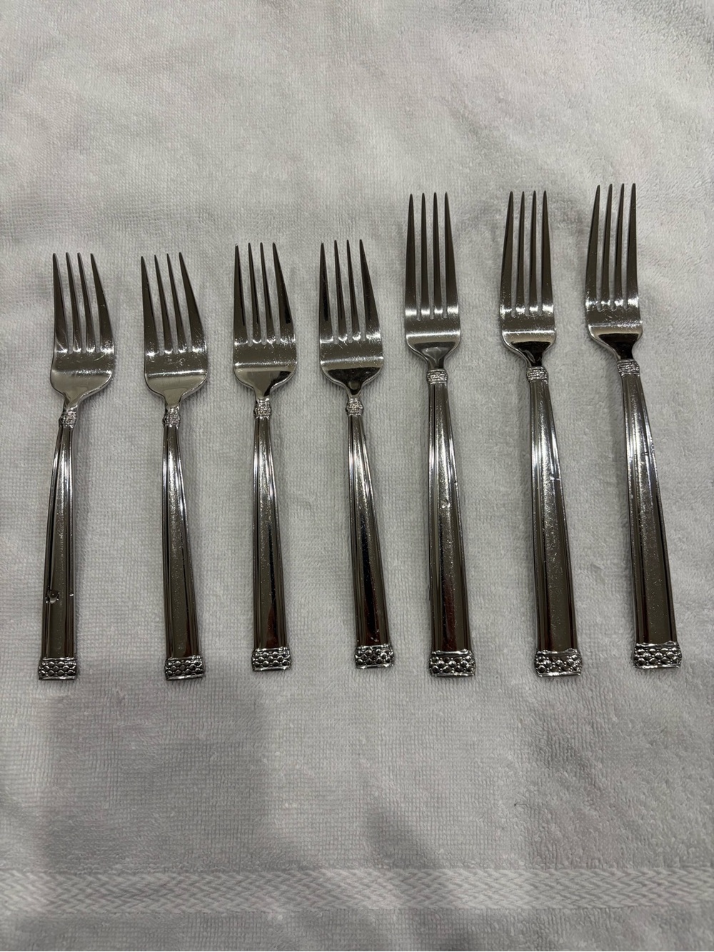 Vintage Waterford PADOVA Stainless Flatware Lot of 7 - 4 Salad & 3 Dinner Forks